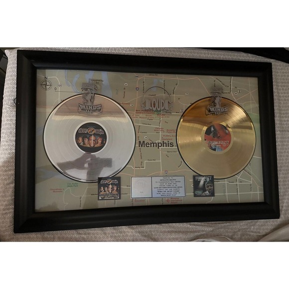 Three 6 Mafia Project Pat RIAA Platinum Gold Plaque Award Rap Juicy J DJ Paul - Picture 13 of 16